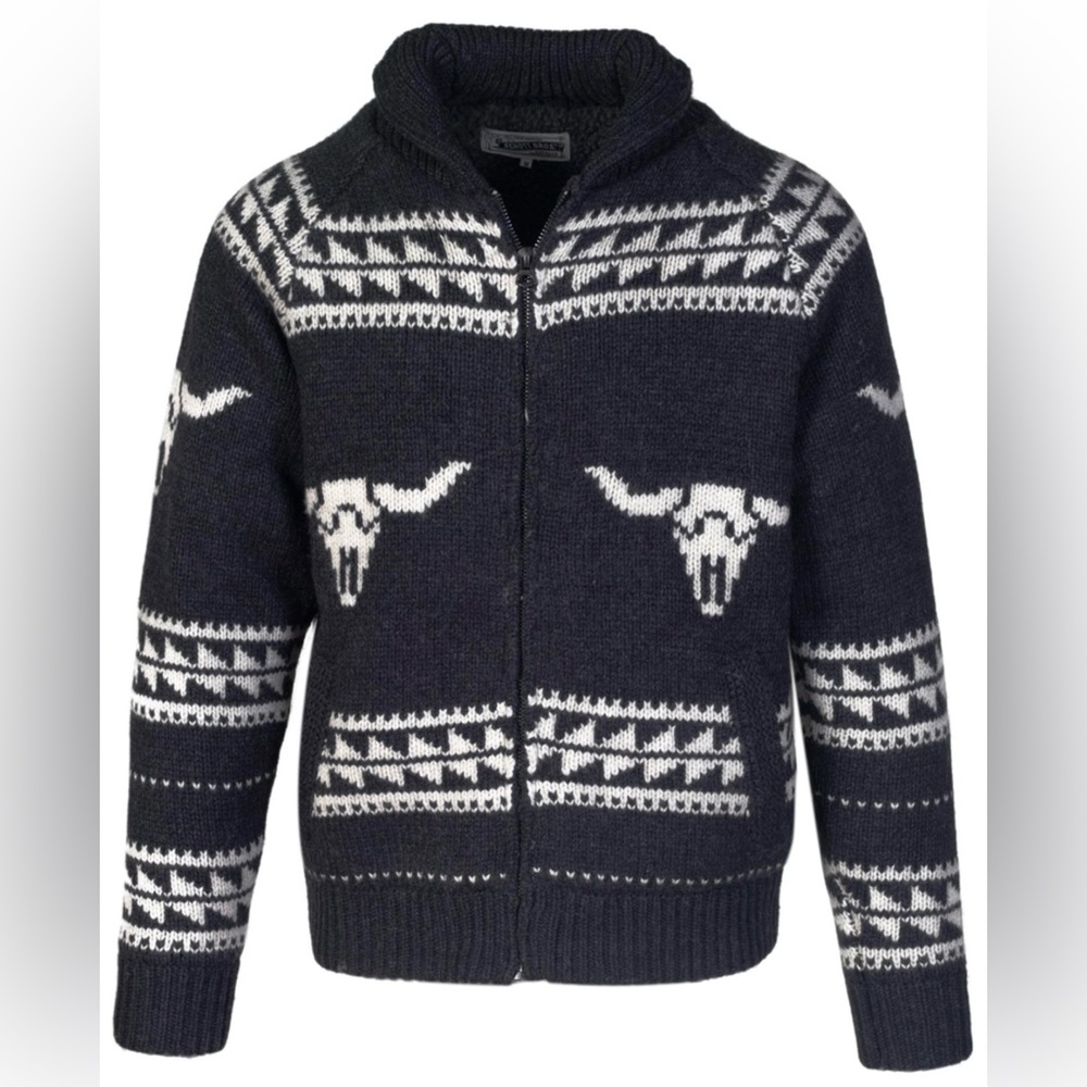 Schott NYC Longhorn Sweater Jacket Men’s Size Medium